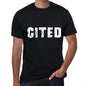 Cited Mens Retro T Shirt Black Birthday Gift 00553 - Black / Xs - Casual