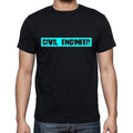 Civil Engineer t shirt, mens t-shirt, occupation, S Size, Black, Cotton