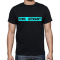 Civil Servant t shirt, mens t-shirt, occupation, S Size, Black, Cotton