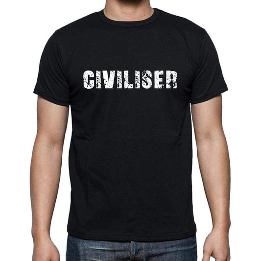 Civiliser French Dictionary Mens Short Sleeve Round Neck T-Shirt 00009 - Casual