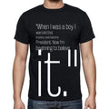 Clarence Darrow quote t shirts,"When I was a boy I was",t shirts men,black