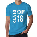 Class of 18 Grunge Men's T-shirt Blue Birthday Gift 00483