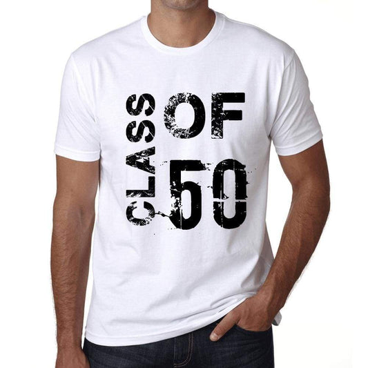 Class Of 50 Mens T-Shirt White Birthday Gift 00437 - White / Xs - Casual