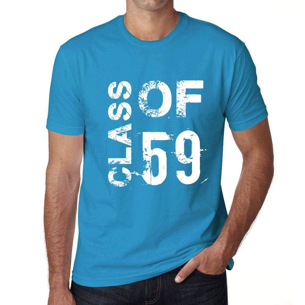 Class Of 59 Grunge Mens T-Shirt Blue Birthday Gift 00483 - Blue / Xs - Casual