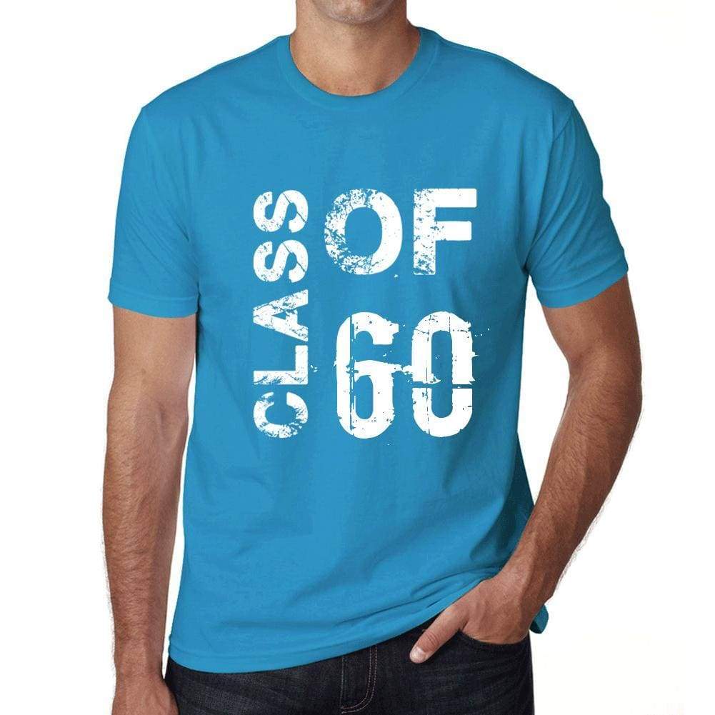 Class Of 60 Grunge Mens T-Shirt Blue Birthday Gift 00483 - Blue / Xs - Casual