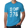 Class of 78 Grunge Men's T-shirt Blue Birthday Gift 00483