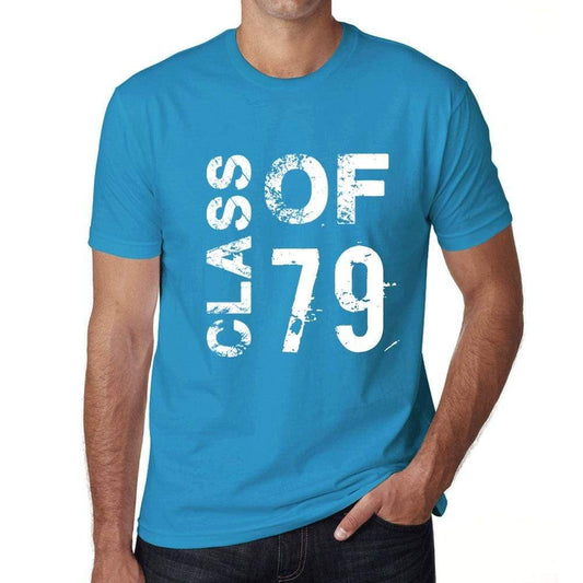 Class Of 79 Grunge Mens T-Shirt Blue Birthday Gift 00483 - Blue / Xs - Casual