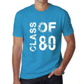 Class of 80 Grunge Men's T-shirt Blue Birthday Gift 00483