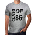 Class of 86 Grunge Men's T-shirt Grey Birthday Gift 00482