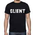 client Men's Short Sleeve Round Neck T-shirt , Black T-shirt EN