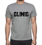 Clinic Grey Mens Short Sleeve Round Neck T-Shirt 00018 - Grey / S - Casual