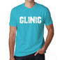 Clinic Mens Short Sleeve Round Neck T-Shirt 00020 - Blue / S - Casual