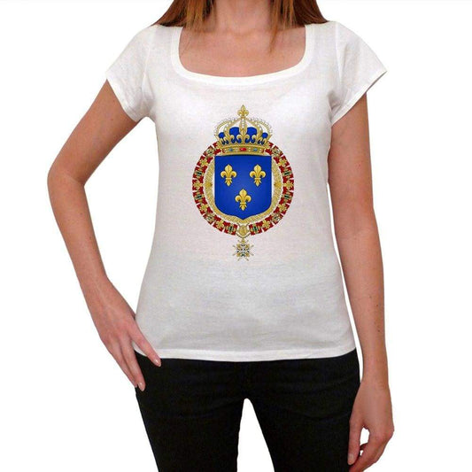 Coat Of Arms Of Kingdom Of France Womens Short Sleeve Scoop Neck Tee 00171