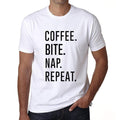 COFFEE BITE NAP REPEAT Men's Short Sleeve Round Neck T-shirt 00058
