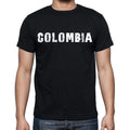 colombia Men's T-Shirt Short Sleeve Round Neck Black t shirt for men