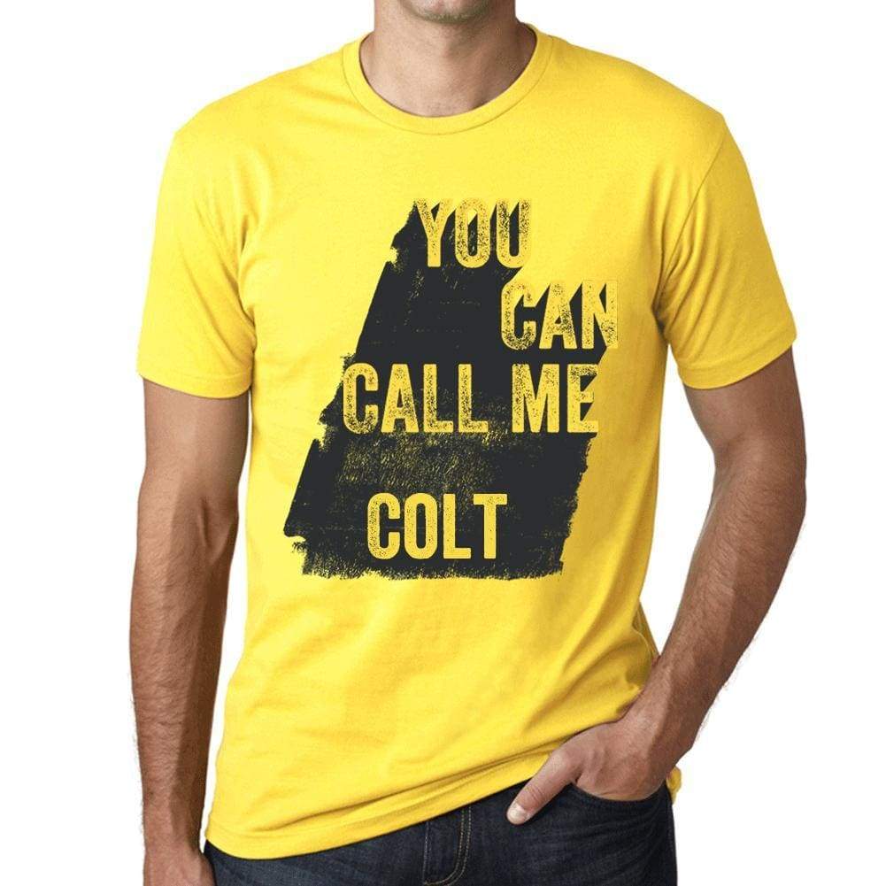 Colt You Can Call Me Colt Mens T Shirt Yellow Birthday Gift 00537 - Yellow / Xs - Casual