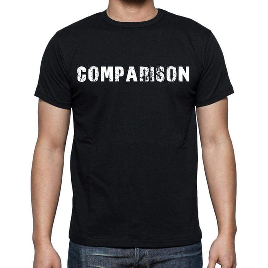 Comparison Mens Short Sleeve Round Neck T-Shirt Black T-Shirt En