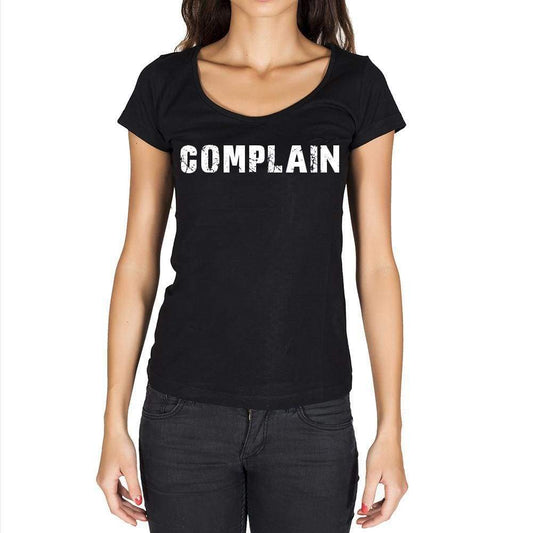 Complain Womens Short Sleeve Round Neck T-Shirt - Casual