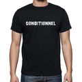 conditionnel, French Dictionary, Men's Short Sleeve Round Neck T-shirt 00009