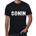 conin Men's Retro T shirt Black Birthday Gift 00553
