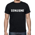 consigne, French Dictionary, Men's Short Sleeve Round Neck T-shirt 00009