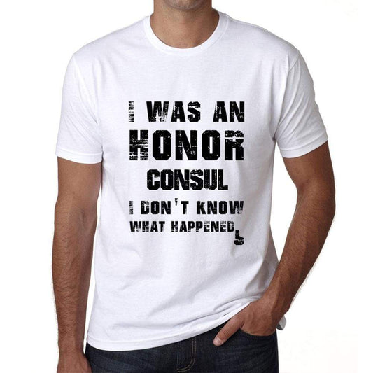 Consul What Happened White Mens Short Sleeve Round Neck T-Shirt 00316 - White / S - Casual