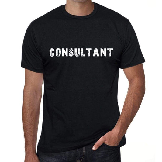 Consultant Mens Retro T Shirt Black Birthday Gift 00546 - Black / Xs - Casual
