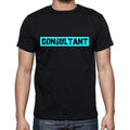 Consultant t shirt, mens t-shirt, occupation, S Size, Black, Cotton