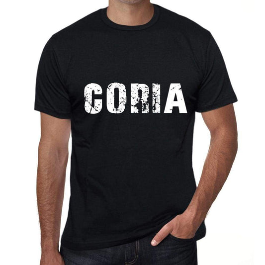 Coria Mens Retro T Shirt Black Birthday Gift 00553 - Black / Xs - Casual