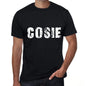 Cosie Mens Retro T Shirt Black Birthday Gift 00553 - Black / Xs - Casual