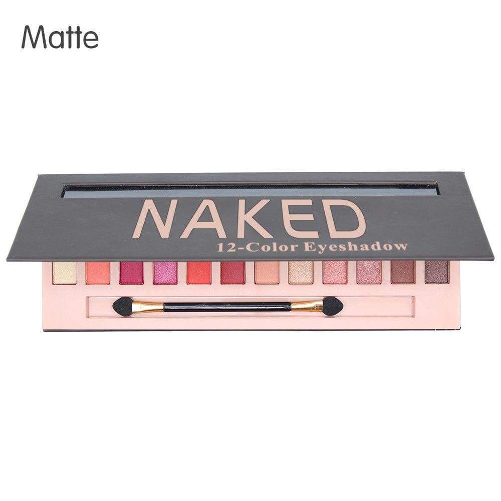 Cosmetic Makeup Shimmer Matte Naked 12 Colors Pigment Eyeshadow Palette Sombras - Ultrabasic