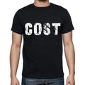 cost , white letters, Men's Short Sleeve Round Neck T-shirt 00007