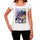 Cottesloe Beach Name Palm White Womens Short Sleeve Round Neck T-Shirt 00287 - White / Xs - Casual