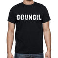 council , white letters, Men's Short Sleeve Round Neck T-shirt 00007