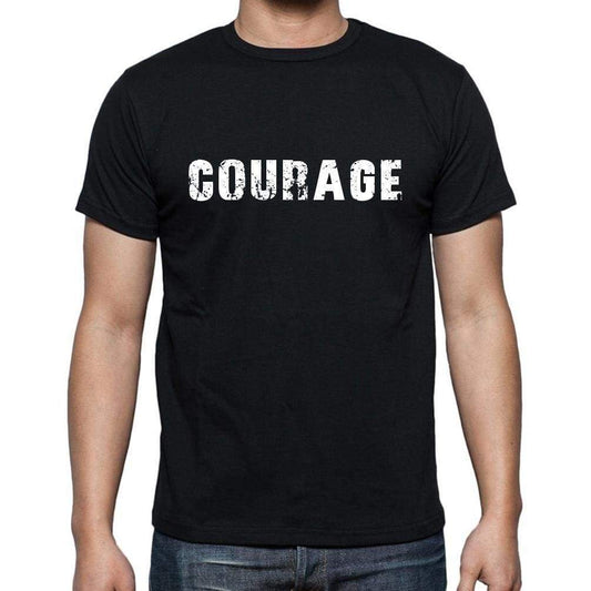 courage, French Dictionary, <span>Men's</span> <span>Short Sleeve</span> <span>Round Neck</span> T-shirt 00009 - ULTRABASIC