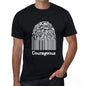 Courageous Fingerprint Black Mens Short Sleeve Round Neck T-Shirt Gift T-Shirt 00308 - Black / S - Casual