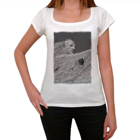 Crazy Horse Monument Womens Short Sleeve Round Neck T-Shirt 00111