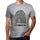 Creative Fingerprint Grey Mens Short Sleeve Round Neck T-Shirt Gift T-Shirt 00309 - Grey / S - Casual