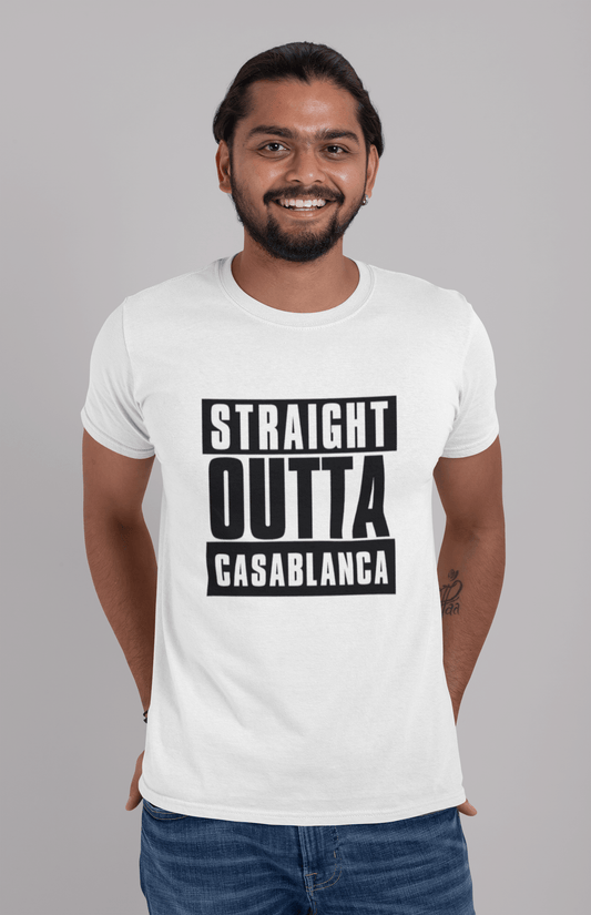 Straight Outta Casablanca, t Shirt Homme, t Shirt Straight Outta, Cadeau Homme
