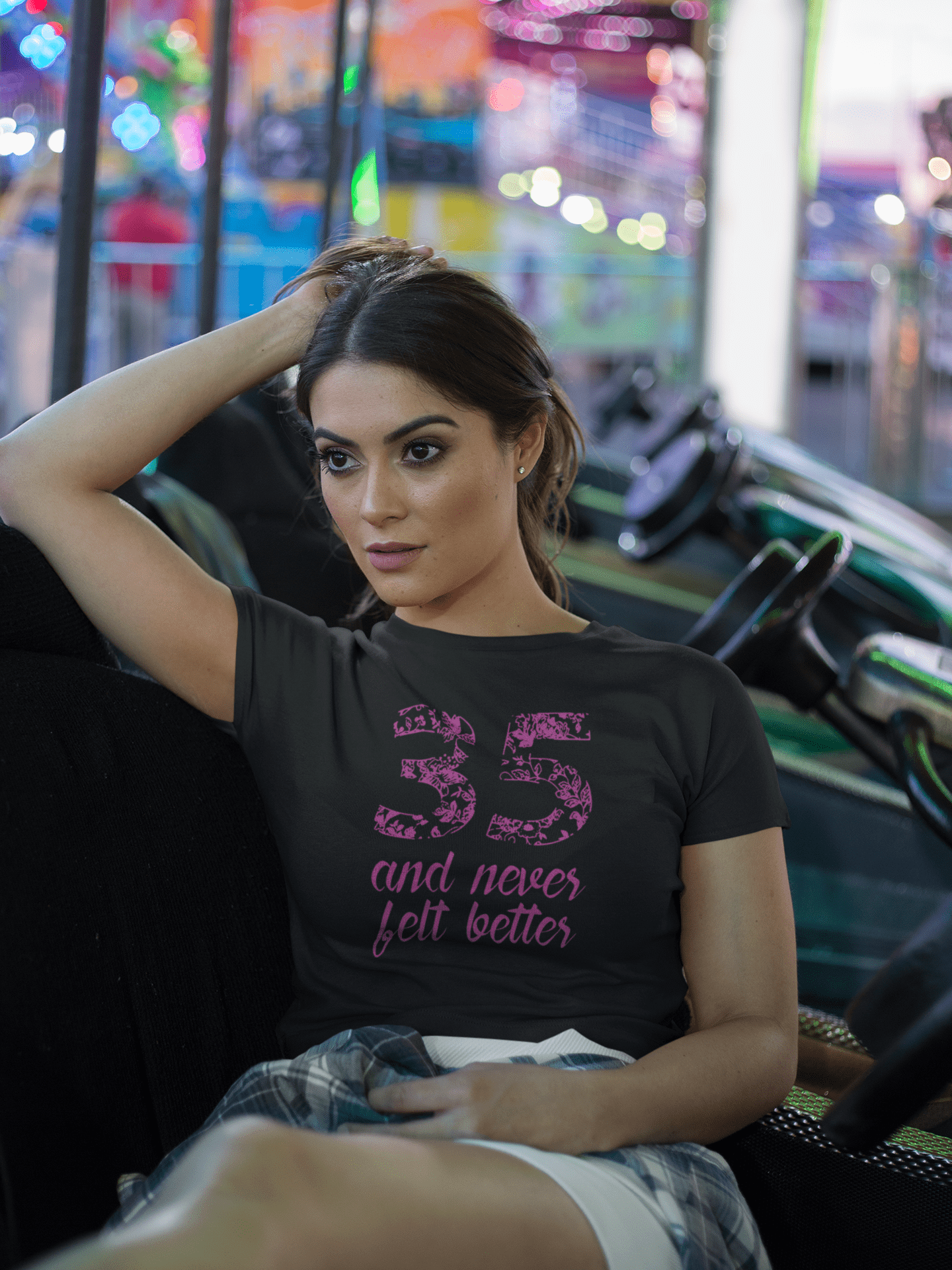 35 And Never Felt Better Women's T-shirt Black Birthday Gift 00408