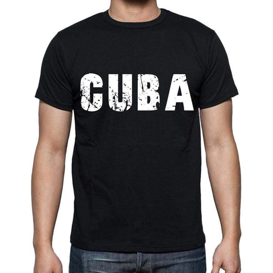 Cuba T-Shirt For Men Short Sleeve Round Neck Black T Shirt For Men - T-Shirt