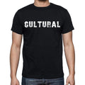 cultural Men's Short Sleeve Round Neck T-shirt , Black T-shirt EN