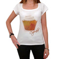 Cupcake Autumn Leaves, Women's Short Sleeve Scoop Neck Tee 00152