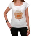 Cupcake Fall Pumpkin Patch, Damen Kurzarm-T-Shirt mit U-Ausschnitt 00152