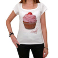 Cupcake fraise bonbon sweet strawberry candy, Women's Short Sleeve Scoop Neck Tee 00152