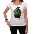 Cupcake green mint chocolate, Women's Short Sleeve Scoop Neck Tee 00152