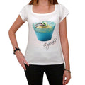 Cupcake Kiwi Vanilla Blue, Women's Short Sleeve Scoop Neck Tee 00152