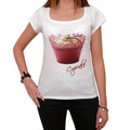 Cupcake Kiwi Vanilla Red, Women's Short Sleeve Scoop Neck Tee 00152