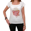 Cupcake Love Hearts, Women's Short Sleeve Scoop Neck Tee 00152