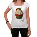 Cupcake arc-en-ciel chocolat, T-shirt à manches courtes et encolure dégagée pour femmes 00152